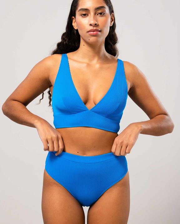 Bikini Briefs High Cut Turquoise Blue 4