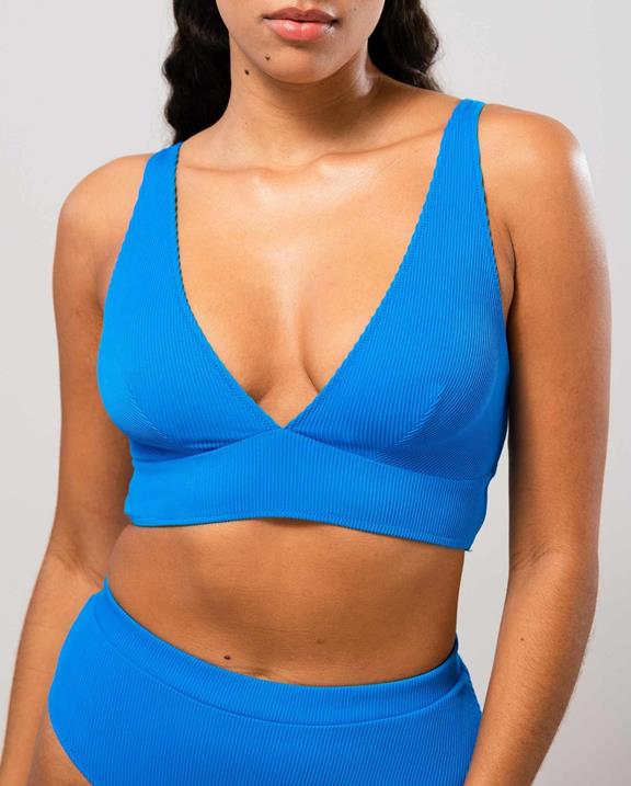 Bikinitop Plunge Turquoise Blauw 1