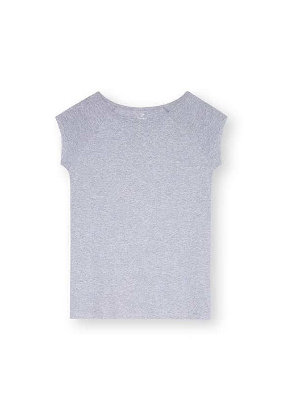 T-Shirt Cap Sleeve Grey Melange 3