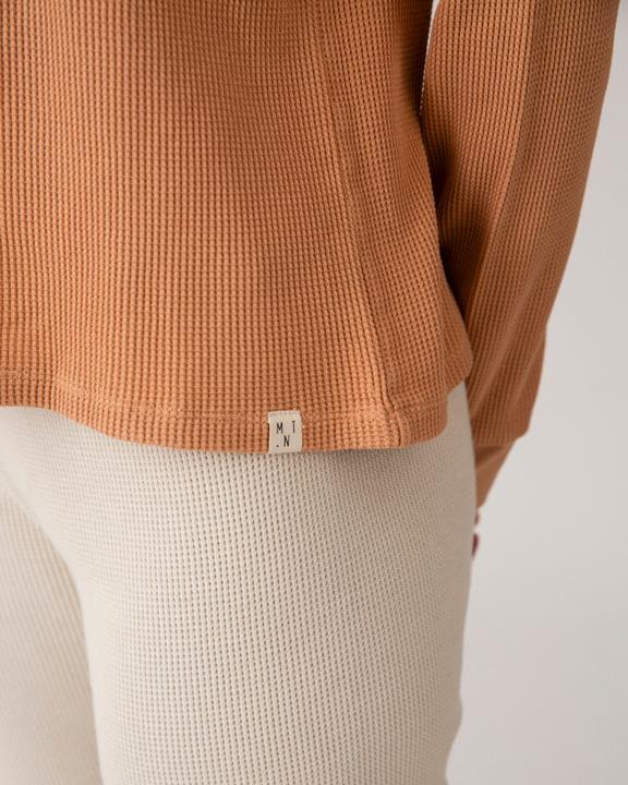 T-Shirt Long Sleeve Basic Terracotta Orange 6