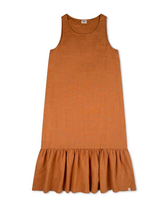 Dress Frill Rust Orange 2