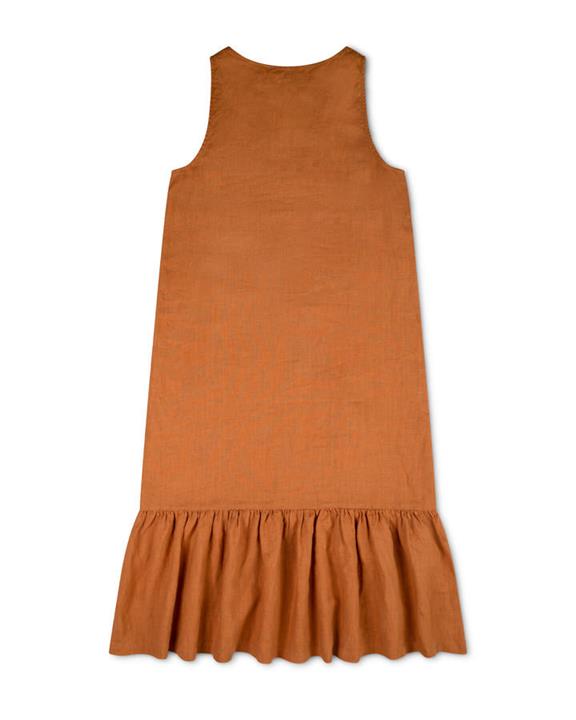 Dress Frill Rust Orange 3