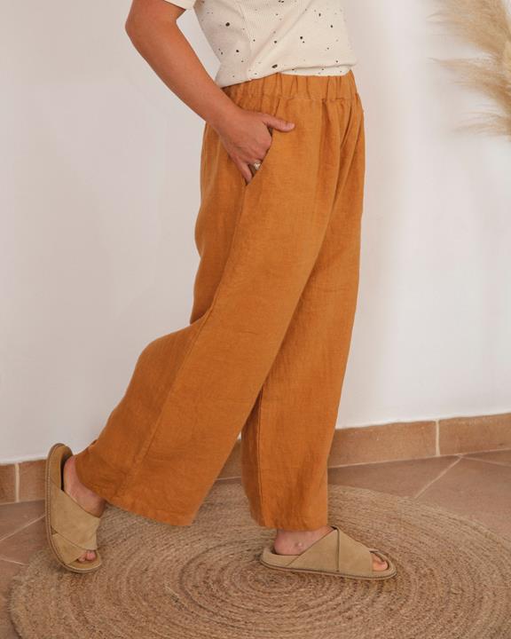 Pantalon Culotte Rouille Orange 1