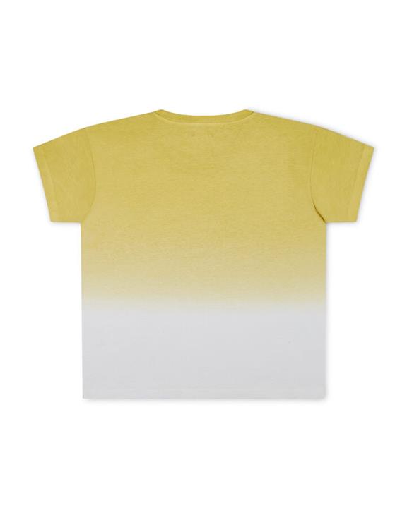 T-Shirt Essential Dip Dye Geel 3