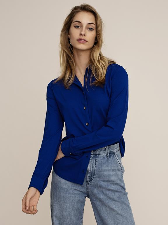 Shirt Cedar Cobalt Blue from Shop Like You Give a Damn