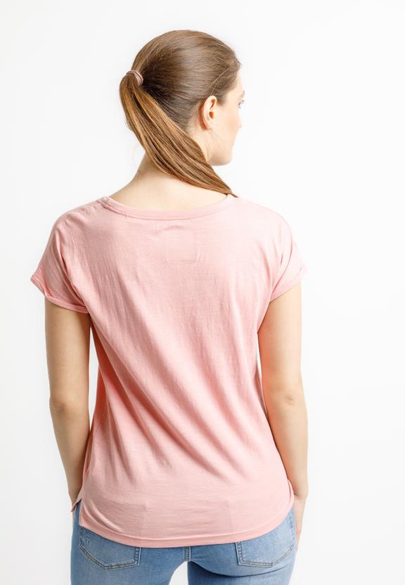 T-Shirt Loose Rounder Slub Canyon Pink 3