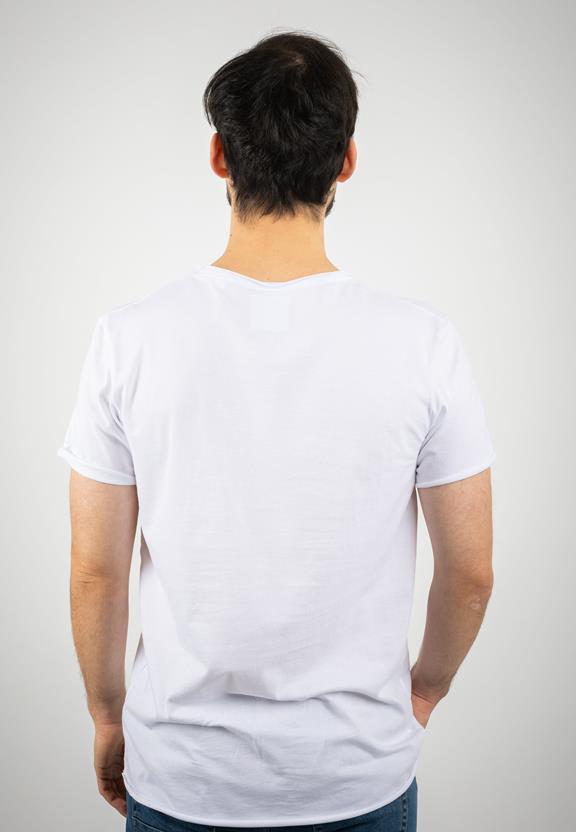 T-Shirt Long Fit Skater Weiß 3