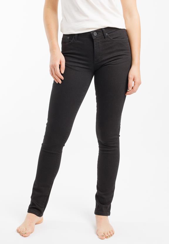 Slim Fit Jeans Regular Teresa Zwart 1