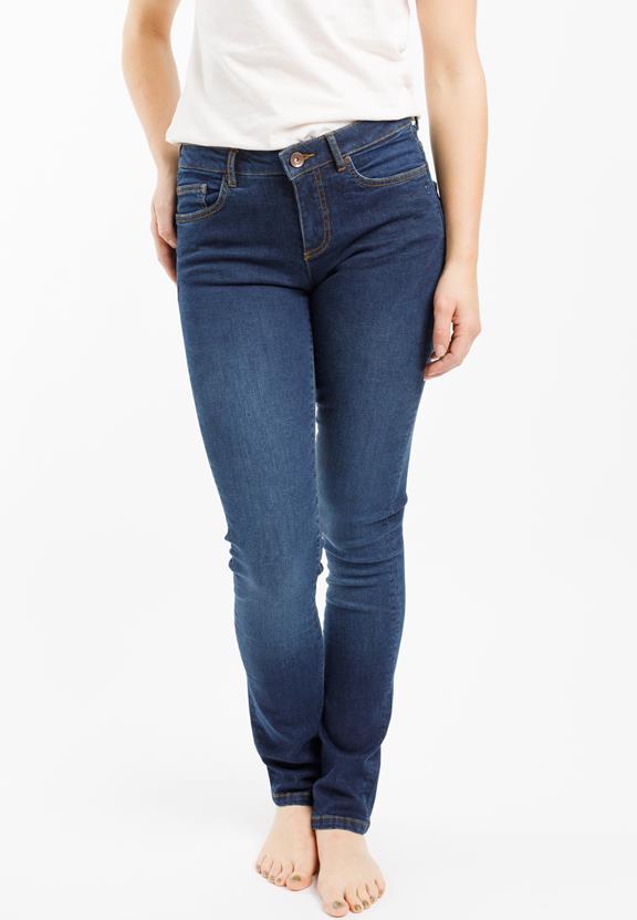 Slim Jeans Regular Teresa Donker Indigoblauw 1
