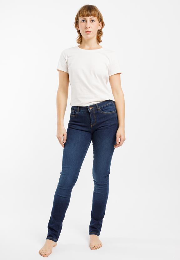 Slim Jeans Regular Teresa Donker Indigoblauw 2