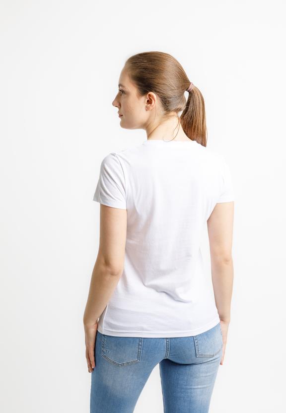 T-Shirt V-Hals Evoker Wit 3