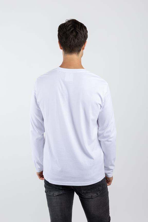 T-Shirt Long Sleeve Shuffler White 3