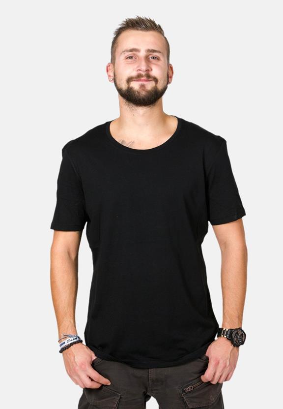 T-Shirt Enjoys Modal Schwarz 1