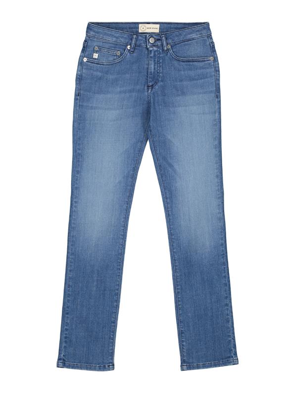 Jeans Straight Faye Authentiek Indigo Blauw 5