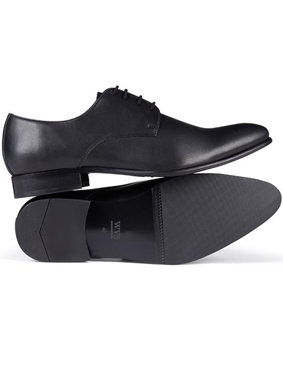 Lace-Up Smart Shoes Slim Soles Black via Shop Like You Give a Damn