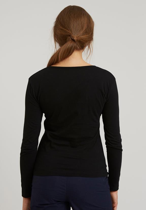 T-Shirt Longsleeve Zwart 4