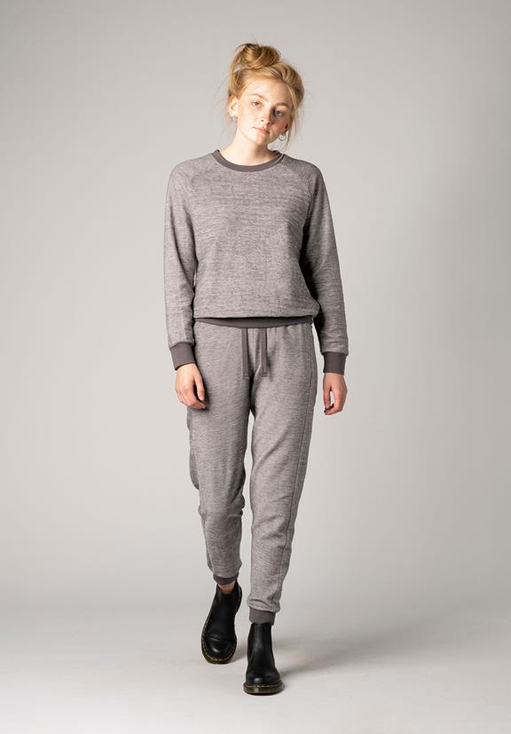 Sweater Raglan Dark Marble Grey 1