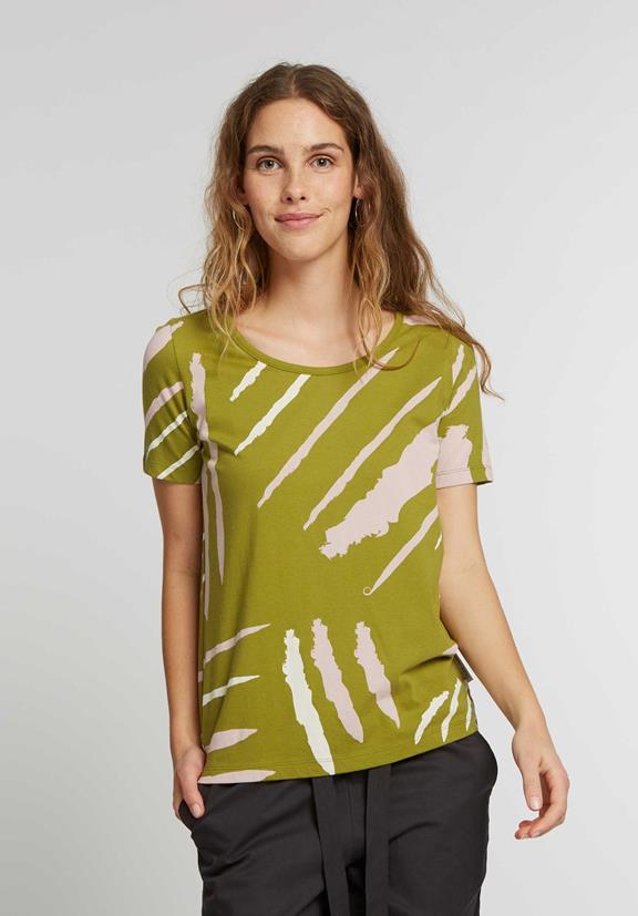 T-Shirt Strokes Olive Green 4