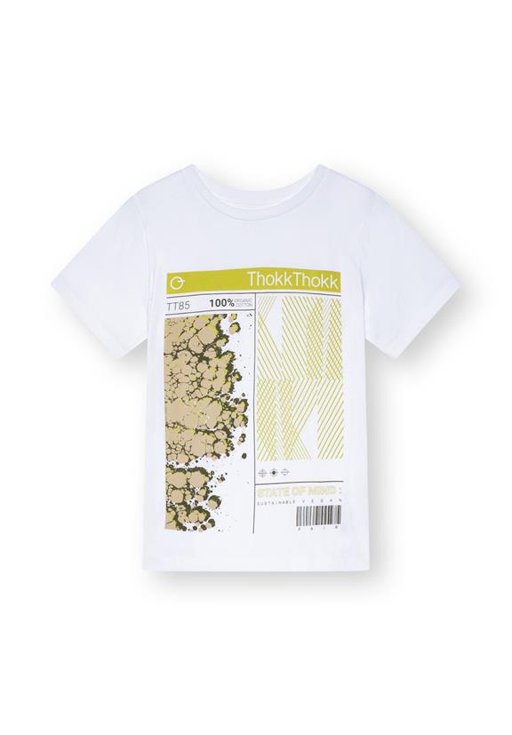 T-Shirt State Of Mind Wild Lime Groen & Wit 2