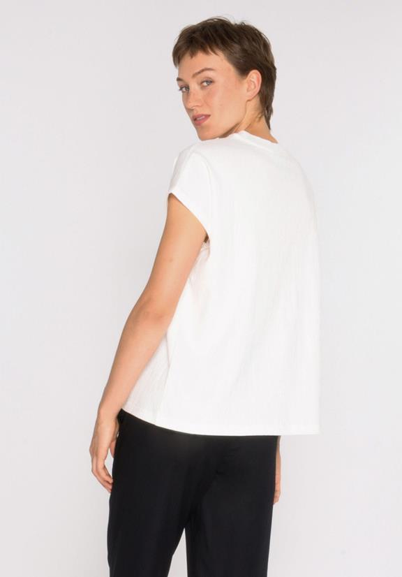T-Shirt Boxy Structured Off White 4
