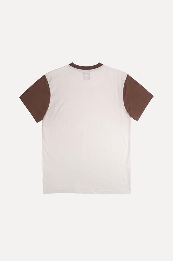 T-Shirt Color Block Cocoa Brown 3