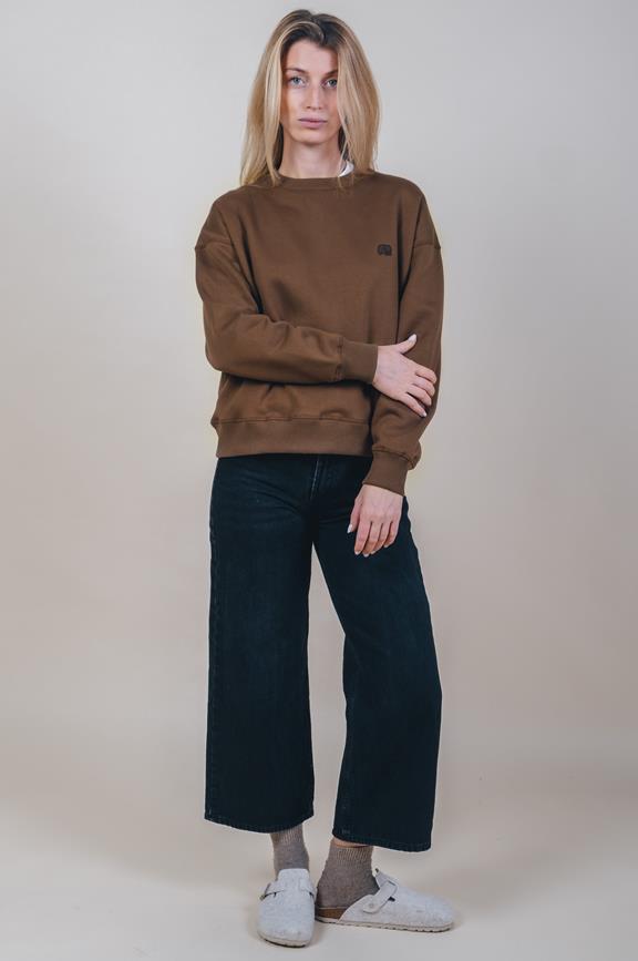 Sweater Oversized Essential Cocoa Brown 2