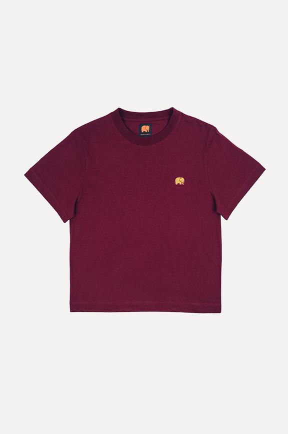 T-Shirt Essential Burgundy Rot 1