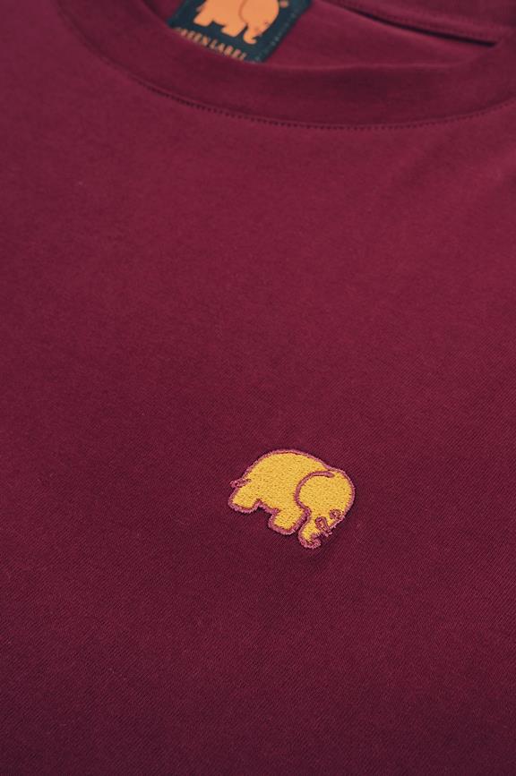T-Shirt Essential Burgundy Rot 5