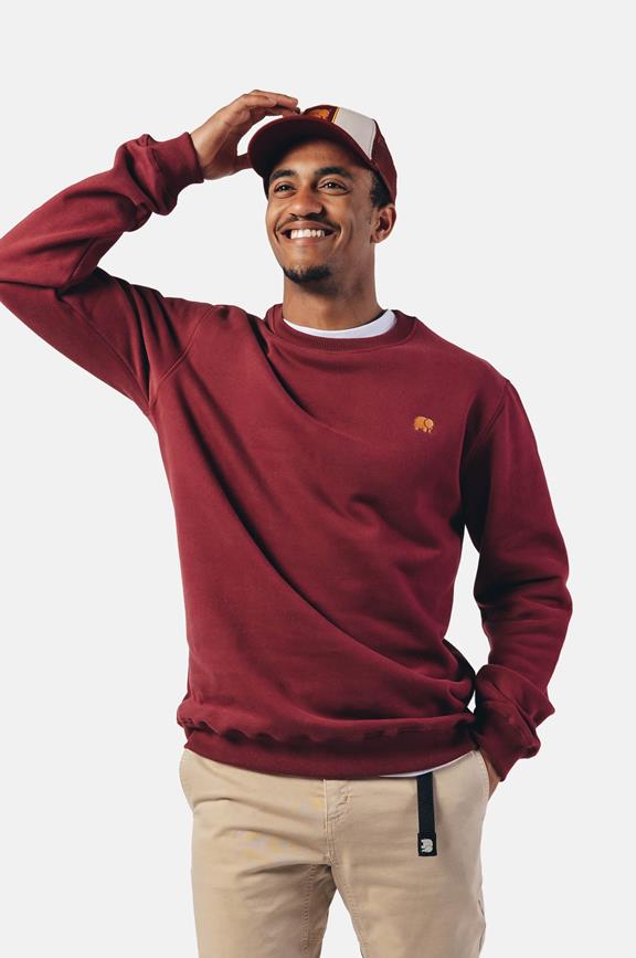 Sweater Essential Burgundy Red 2