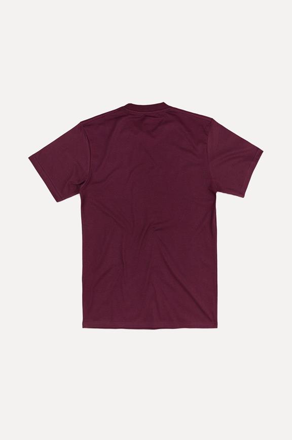 T-Shirt Essential Burgundy Red 3