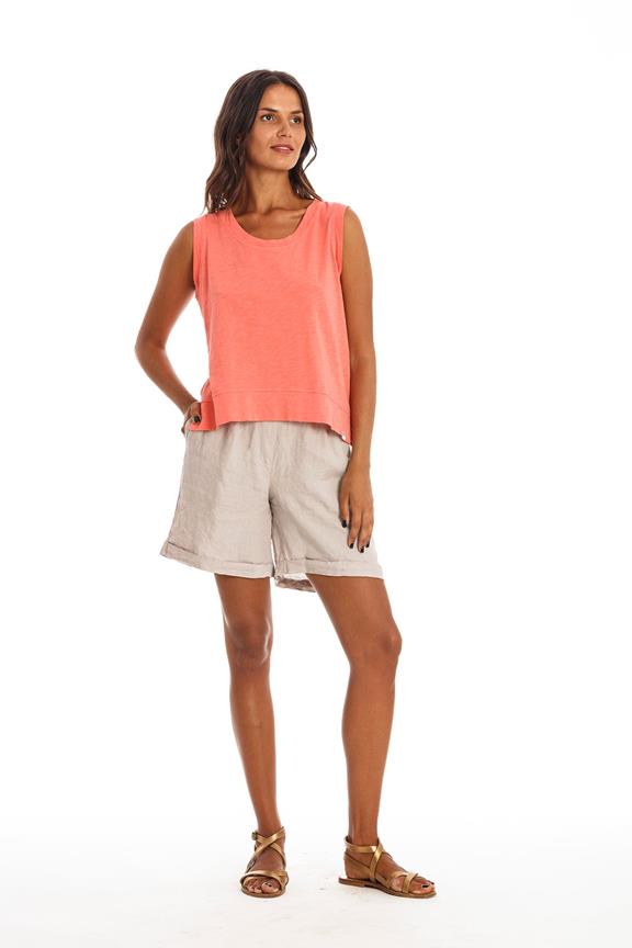 Long Shorts Creta Stone Grey Beige from Shop Like You Give a Damn