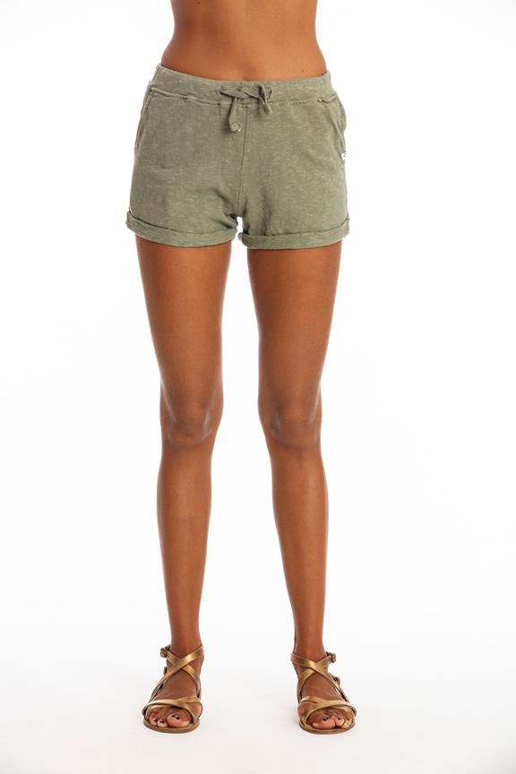 Mini Shorts Sunset Khaki Green via Shop Like You Give a Damn