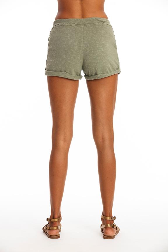 Mini Shorts Sunset Khaki Green from Shop Like You Give a Damn