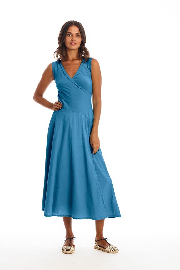 Dress Sleeveless Veronika Maui Blue via Shop Like You Give a Damn