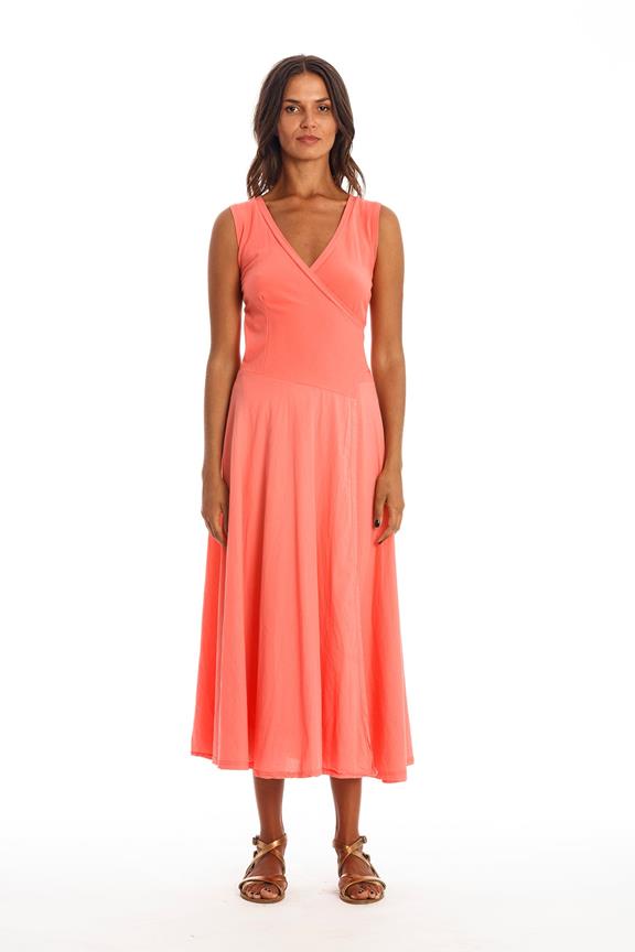 Dress Sleeveless Veronika Coral Pink from Shop Like You Give a Damn