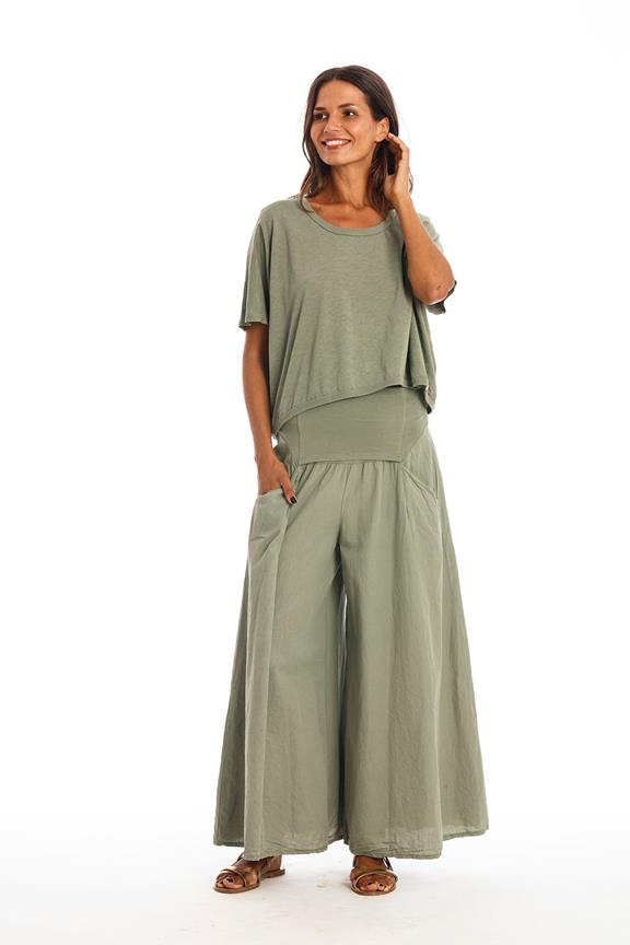 Pants Easy Skirt Khaki Green from Shop Like You Give a Damn