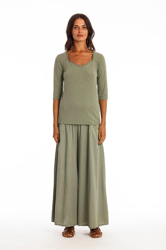 Top Sasha Khaki Green from Shop Like You Give a Damn