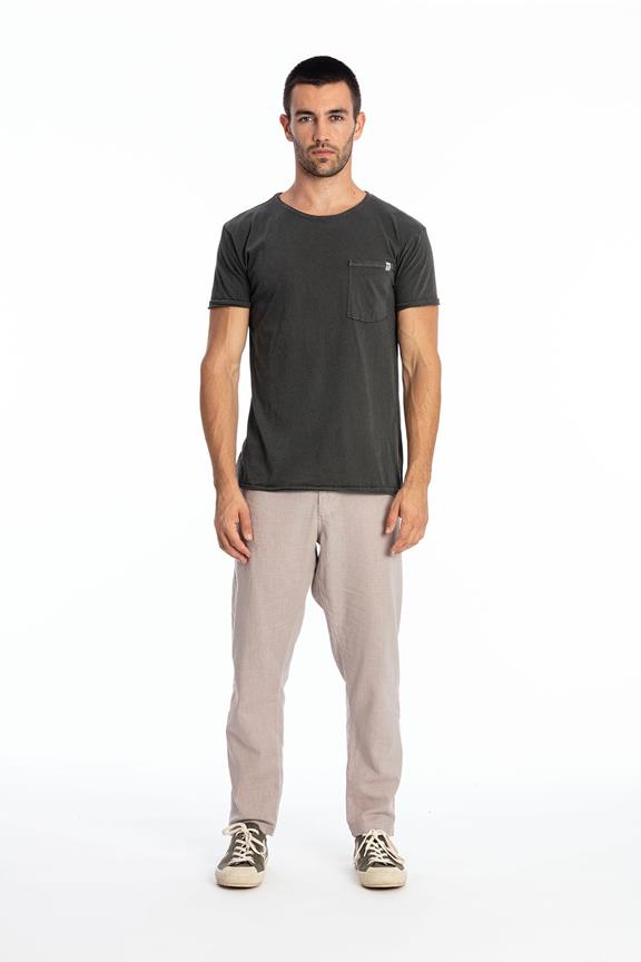 T-Shirt Round Wild Neck Pocket Anthracite Grey from Shop Like You Give a Damn