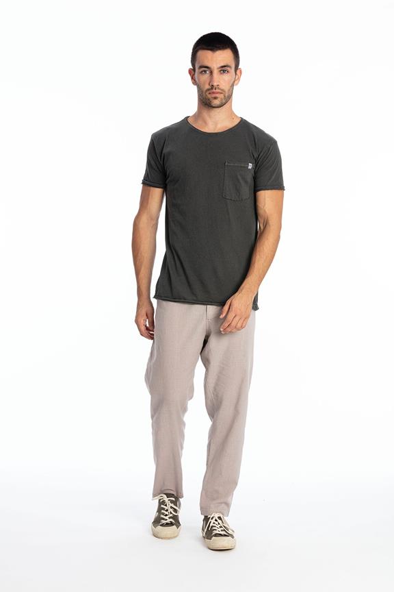 T-Shirt Round Wild Neck Pocket Anthracite Grey from Shop Like You Give a Damn