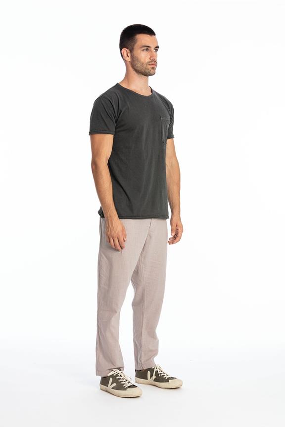 T-Shirt Round Wild Neck Pocket Anthracite Grey from Shop Like You Give a Damn