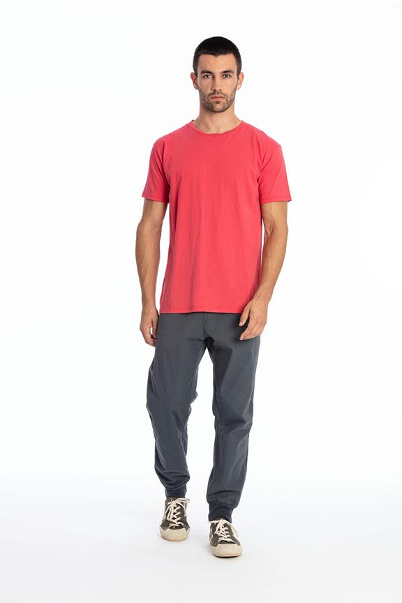 T-Shirt Basic Azur Elektrisch Rot 3