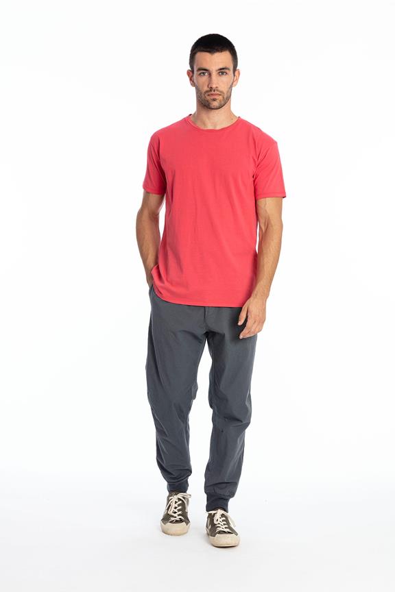 T-Shirt Basic Azur Elektrisch Rot 4