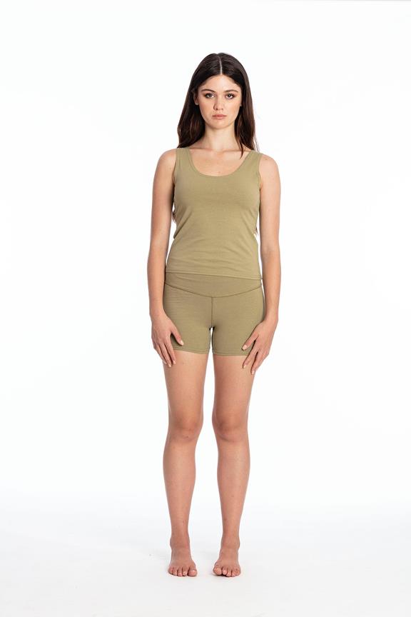 Shorts Mini Legging Leela Dark Aloe Green from Shop Like You Give a Damn