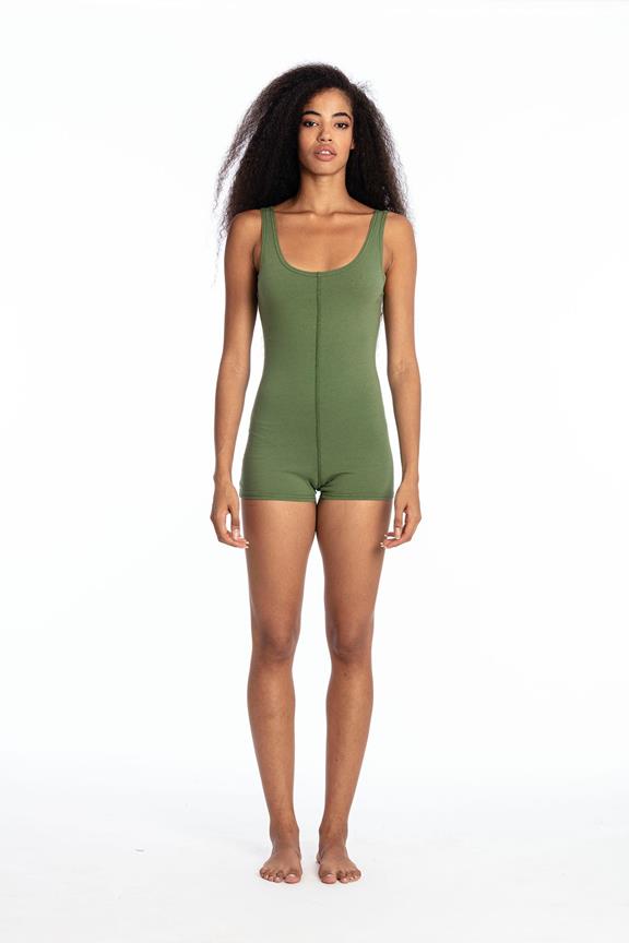 Mini Jumpsuit Leela Forest Green from Shop Like You Give a Damn