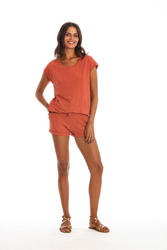 T-Shirt Ivy Aarde Rood from Shop Like You Give a Damn