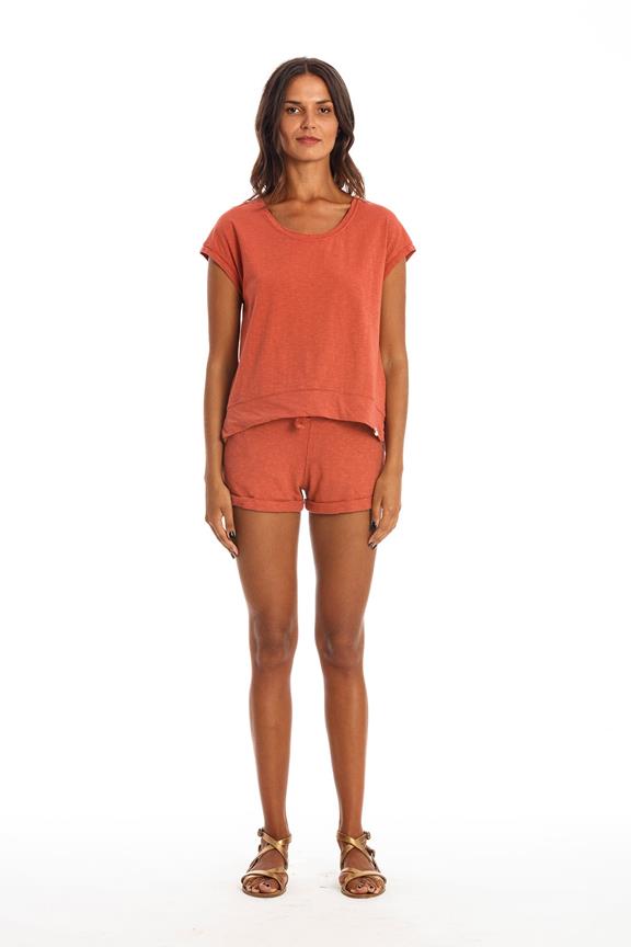 T-Shirt Ivy Aarde Rood from Shop Like You Give a Damn