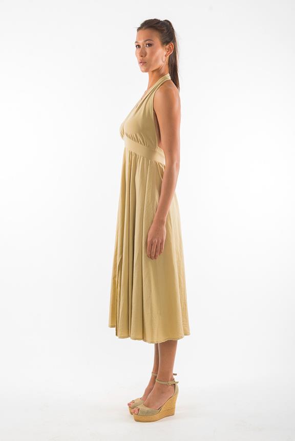 Dress Marilyn Camel Yellow from Shop Like You Give a Damn