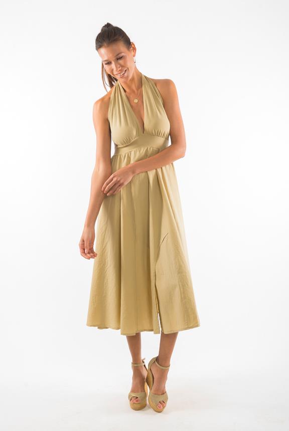 Dress Marilyn Camel Yellow from Shop Like You Give a Damn