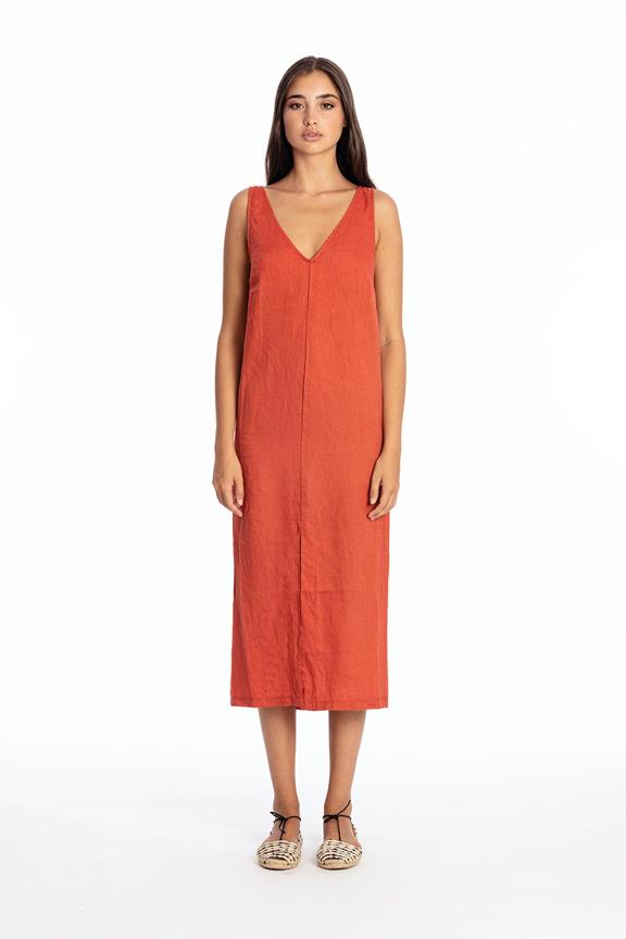 Dress ChlÃ¶e Terracotta Orange from Shop Like You Give a Damn