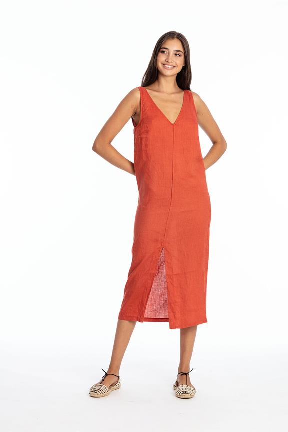 Dress ChlÃ¶e Terracotta Orange from Shop Like You Give a Damn